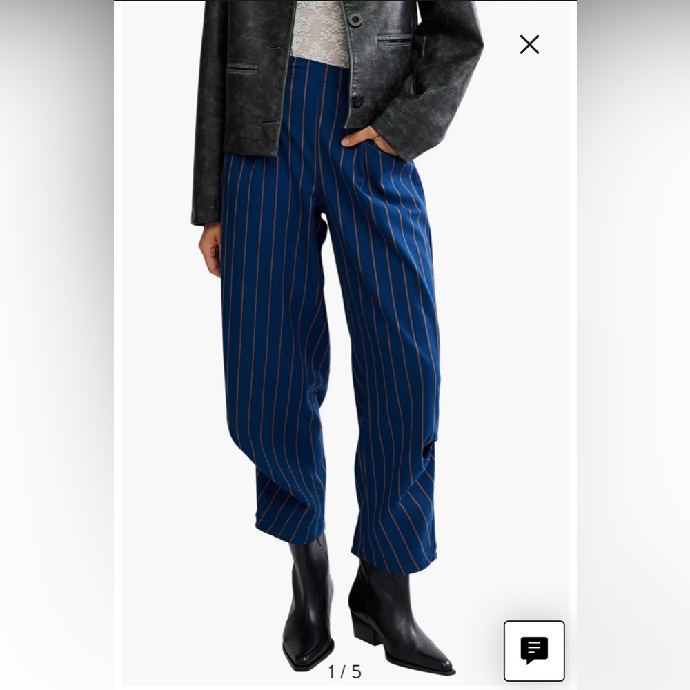 Free People Nice Choice Stripe Pull On Pant